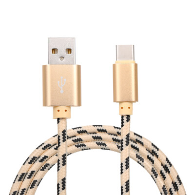 

USB Type C Charger Cable Charging Data Cable Type-C Phone Cable Data Sync Nylon Braided for Samsung Huawei Xiaomi Black