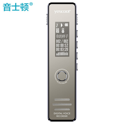 

Yescool Aescool A7 recorder PLUS upgrade version professional micro HD remote intelligent noise reduction learning conference interview lossless MP3 player 8G black