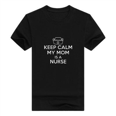 

Baby Gifts For All Keep Calm My Mom Is a Nurse Bodysuit Bib Bundle Mens t-Shirt