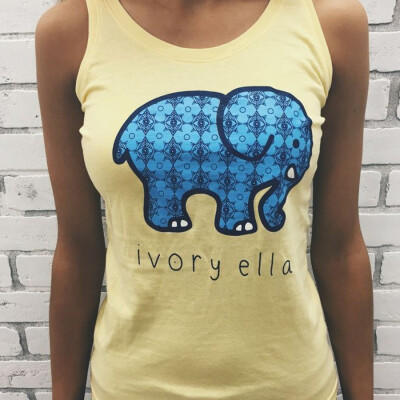 

2016 Summer T-Shirt Women 100% cotton Elephant printing round neck sleeveless Women tee shirt