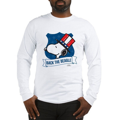 

CafePress - Snoopy - Back the Beagle Long Sleeve T-Shirt - Unisex Cotton Long Sleeve T-Shirt