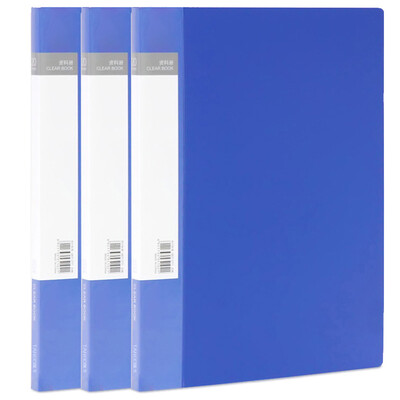 

TANGO A4 20 pages of books pocket file book loose-leaf folder blue 3 only installed