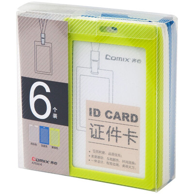 

Comix 6 sets of colorful vertical card sets work permit show card A7932-6 office stationery