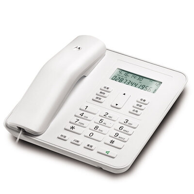 

Motorola (Motorola) CT310C Веревка фиксированной телефонной линии Caller ID без батареи в европейском стиле моды большой экран проводной домашний офис бизнес стационарный (белый)