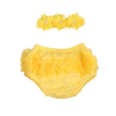 

Newborn Baby Girls Lace Ruffle Diaper PP Pants Skorts Tutu blooming Skirt Shorts