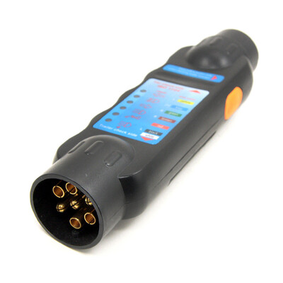 

12V 7 Pins Car Truck Trailer Plug Socket Tester Wiring Circuit Light Test Tool Car Accessory