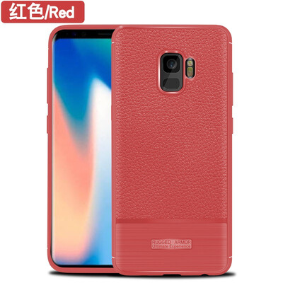 

Fivice Samsung Galaxy S9 case luxury silicone anti-fall lychee phone case