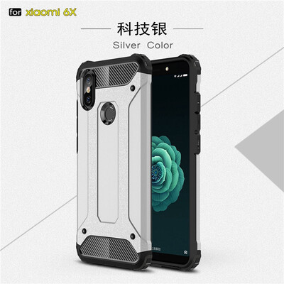 

Fivice Xiaomi MI 6X case Luxury Silicone Diamond Armor PC Hard Shell Phone Case