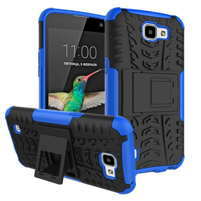 

Fivice LG K4 Case TPU anti-fall tire pattern back clip bracket phone case