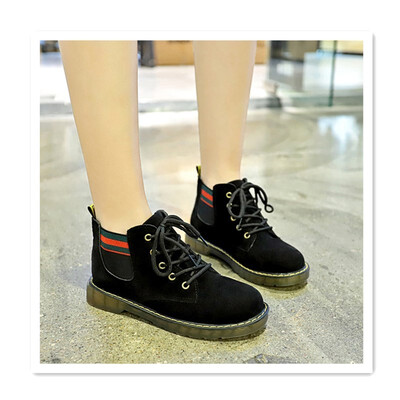 

Korean version of the versatile motorcycle boots Gaobang Martin boots womens boots&velvet boots in the big virgin khaki Briti