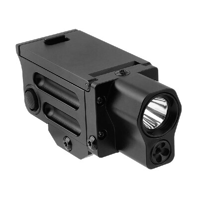 

220 Lumens Hunting Tactical LED Flashlight Red Laser Weapon Light Mini Sight Accessories