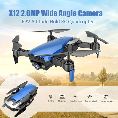 

Dongmingtuo X12 720P Wide Angle Camera WiFi FPV Drone Altitude Hold RC Quadcopter w Three Batteries