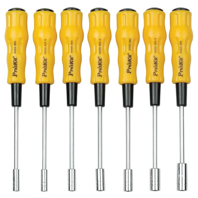 

Prokit (Pro'skit) 1PK-9402 мягкий желтый и черный водитель гнезда хвостовика 7 группа (3x6mmx70mm) драйвер сокета