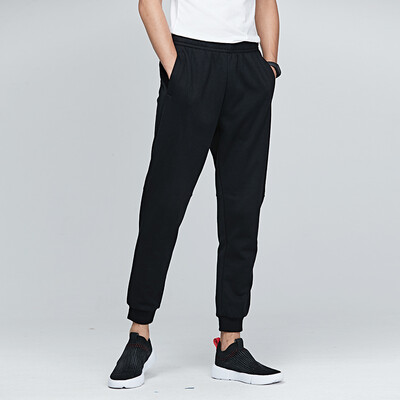 

Hongxing Erke mens pants sports pants mens knitted trousers new casual pants letters fashion trend mens sports trousers 51218570027 positive black white 4XL