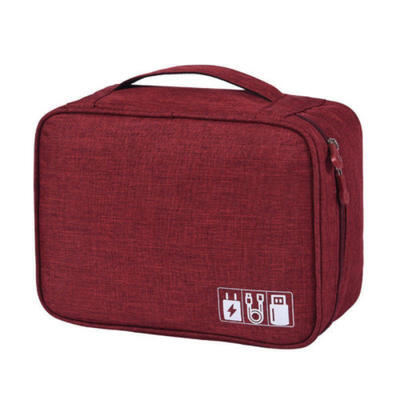 

Electronics Accessories Organizer Travel Storage Hand Bag Cable USB Drive Case