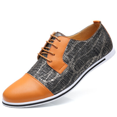 

JUQI Business Men Oxford Genuine Leather Shoes
