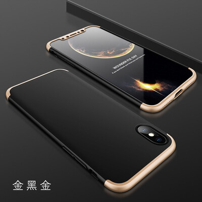 

For iphone  MAX XR Phone case 3 in 1 Case Ultra Thin Luxury 360 Full Protect hard PC Phone Cover
