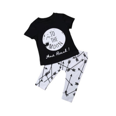 

AU Ship Newborn Baby Girls Boys Clothes Top T-shirtPant Legging 2pcs Outfit Set