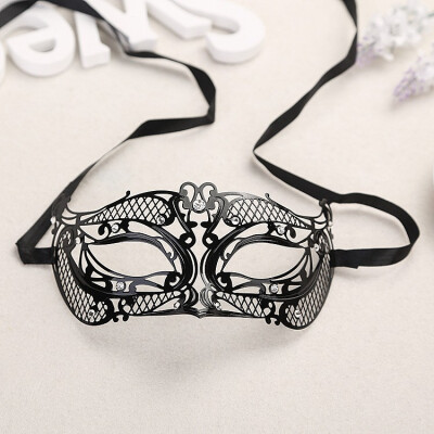 

Venetian metal diamond mask festival masquerade adult princess half face mask wrought iron mask for men&women