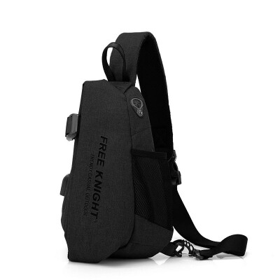 

NeillieN Male Chest bag USB Charging Sling Shoulder bags Mens Leisure Messenger Bag Crossbody ultra-light Outdoor Tourism bags