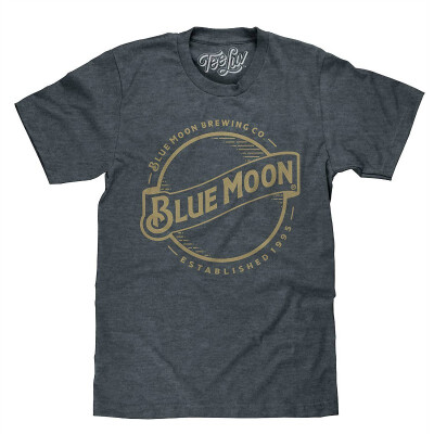 

Blue Moon Beer T-Shirt - Blue Moon Brewing Company Gold Logo Shirt