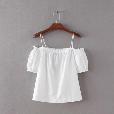 

Womens Lady Sexy Off Shoulder Vest Tank Summer Blouse Casual Tops Loose T Shirt