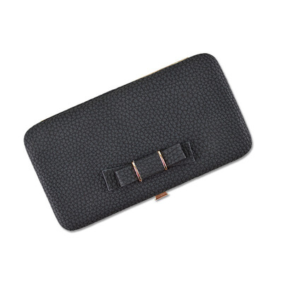 

Purse Bow Wallet Female Famous Brand Card Holders Cellphone Pocket Pu Leather Women Money Bag Clutch Women Wallet