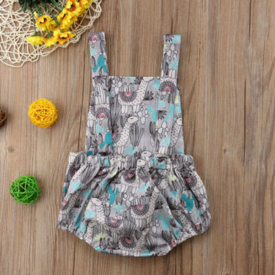 

Newborn Baby Girls Dinosaur Cactus Romper Bodysuit Jumpsuit Clothes Outfits