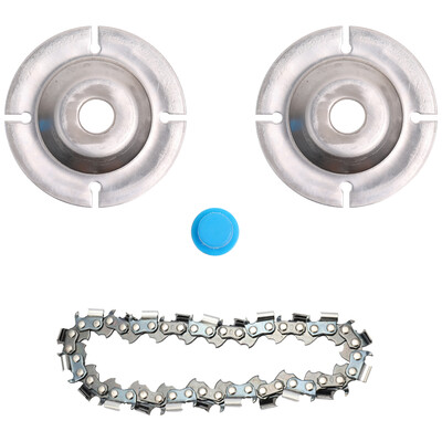 

4 Inch Grinder Disc&Chain 22 Tooth Fine Cut Chain Set for 100115 Angle Grinders