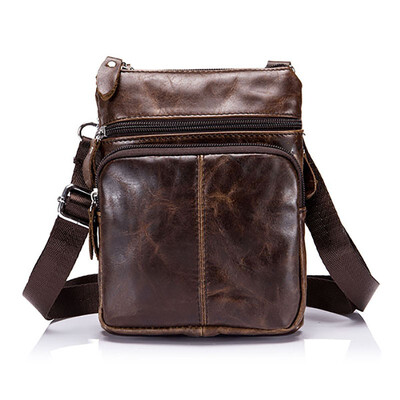 

BullCaptain 2018 hombres famosa marca casual crossbody bolsos hombre cuero genuino de la manera mini bolsos de hombro para h