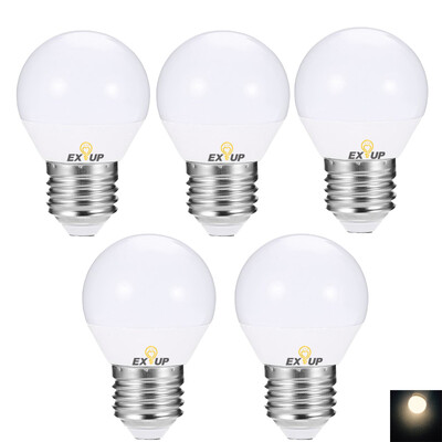 

EXUP 5PCS 5W E27 450LM LED Globe Bulb