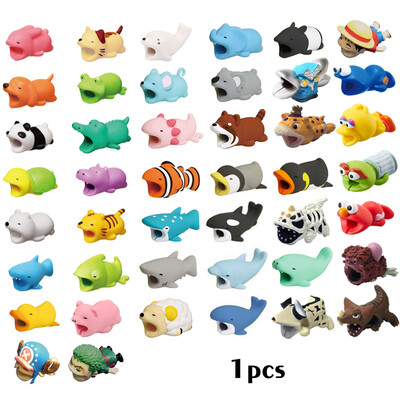 

Cute Animal Bite Cable Data Protector Winder Organizer for Smartphone Data Line Phone Protection Accessories