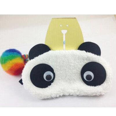 

Cute Cartoon Panda Style Blindfold Plush Fabric Shade Sleep Eye Mask