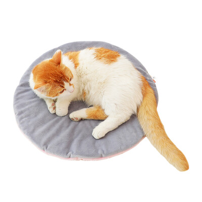 

Huayuan pets hoopet pet cat bed plush comfortable nest beauty short British short cat pot two-color plush cat pot mat S