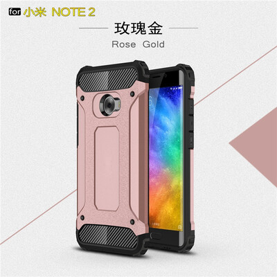 

Fivice Xiaomi Redmi note 2 case Luxury Silicone Diamond Armor PC Hard Shell Phone Case