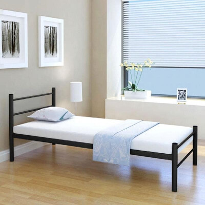 

Bed Frame Metal Black 90x200 Cm