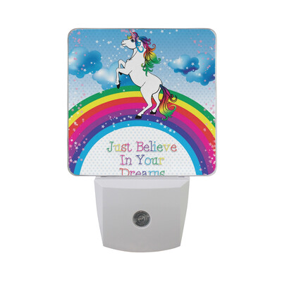 

ALAZA LED Night Light With Smart Dusk To Dawn SensorBlack Unicorn Plug In Night Light