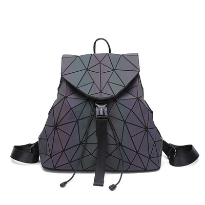 

2018 FASHION WOMAN GEOMETRIC FLUORECENT FOLDABLE CASUAL BACKPACK GIRLS BACK TO SCHOOL DAILY BAG