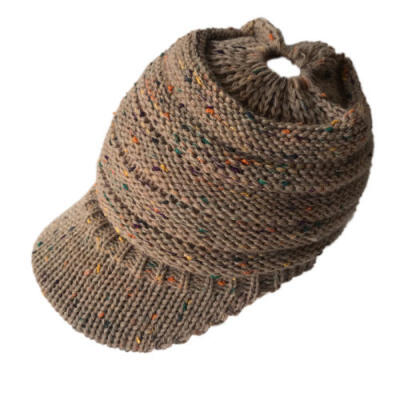 

Daily Sports Winter Hat Slouch Knit Visor Beanie Billed Beanie with Brim Ski Cap