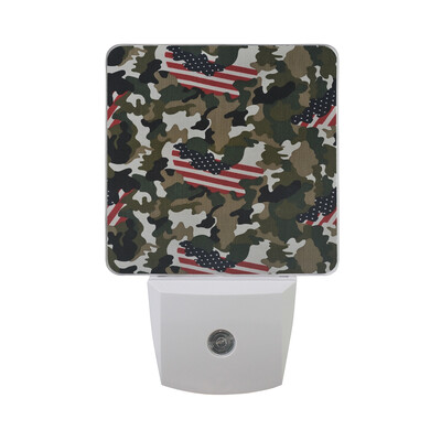 

ALAZA LED Night Light With Smart Dusk To Dawn SensorCamouflage Vintage Style Plug In Night Light