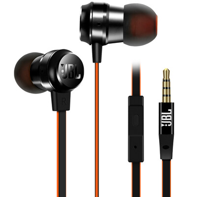 

JBL Titanium diaphragm stereo earphone headset earbuds streamer silver