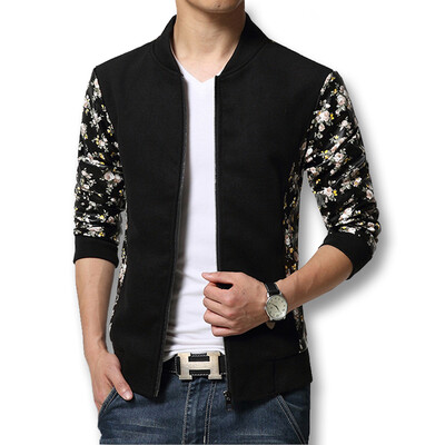 

Men Jackets And Coats Spring 2016 Jacket Men Fashion Pattern Manteau Homme Spring Autumn Sportswear Men Slim Coats Plus Size 5XL