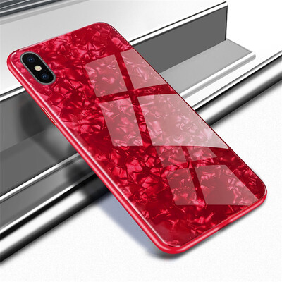 

Goowiiz Phone Case For Iphone XXsXs MaxXR Luxury Soft Edge Silicone Frame Glass Shell Cover