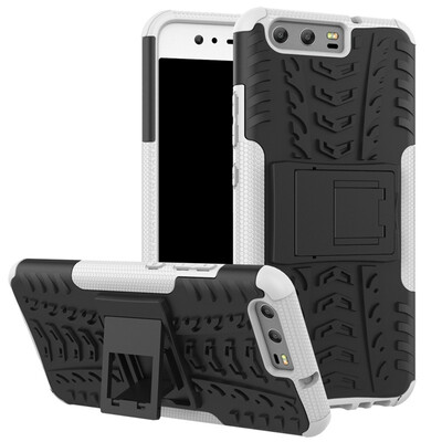 

Fivice Huawei P10 Case TPU anti-fall tire pattern back clip bracket phone case
