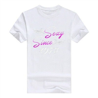 

45th Birthday Gifts idea Sexy Since 1973 45 Years Old Men Tshirt