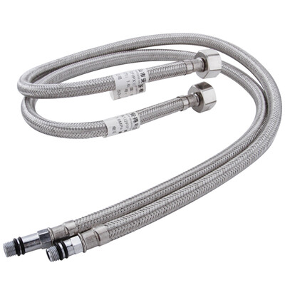 

Larsd 80cm stainless steel braided wire hot&cold water tap water hose stainless steel pointed hose basin faucet basin faucet inlet pipe fittings