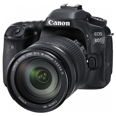 

Canon (Canon) EOS 80D SLR комплект (EF-S 18-200mm F / 3.5-5.6 IS) 2420 45-мегапиксельная точка кросс AF WIFI / NFC