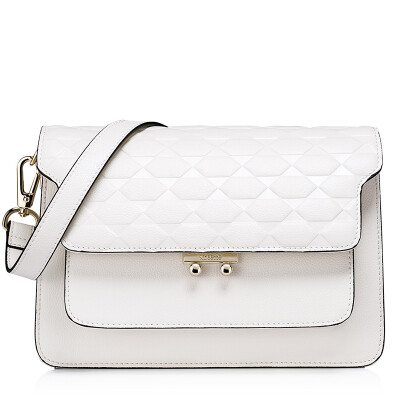 

New zealand NUCELLE handbags new fashion wild small square Korean version of leather simple shoulder bag leisure Messenger bag 875 ivory white