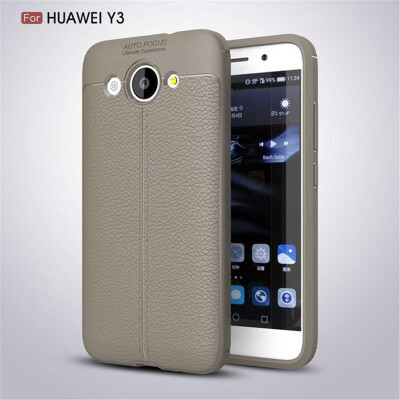 

For Huawei Y3 2017 case Original Case Shockproof Anti-knock Soft TPU Case For Huawei Y6 2017 Leather Phone Silicone Back Cover