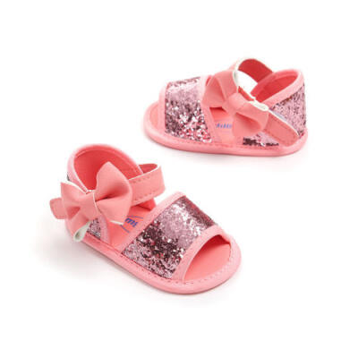 

Princess Baby Infant Kids Girl Soft Sole Crib Toddler Summer Sandals Shoes 0-18M